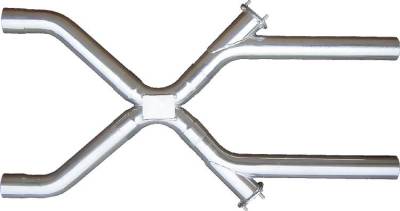 Pypes Performance Exhaust - Pypes XVX13S 3" S.S. X-Change Crossover Intermediate Exhuast X-Pipe Kit Univ