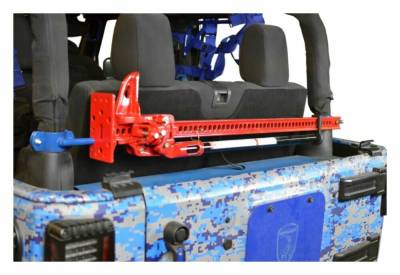 Steinjager - Steinjager High Lift Jack Roll Bar Mount Playboy Blue for Jeep JK 2DR J0047594