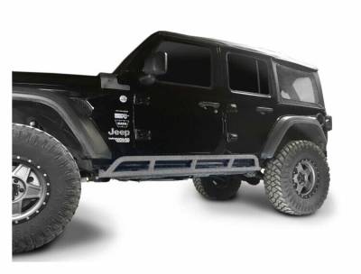 Steinjager - Steinjager Bare Knuckles Rock Sliders-Gray Hammer for Wrangler JL 4DR J0049199