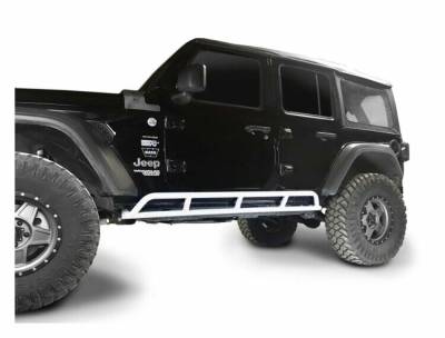 Steinjager - Steinjager Bare Knuckles Rock Sliders-Cloud White for Wrangler JL 4DR J0049201