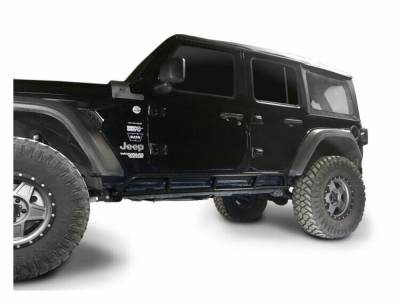 Steinjager - Steinjager Bare Knuckles Rock Sliders Black for Wrangler JL 4DR J0049188