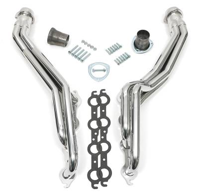 Hedman Hedders - Hedman 69056 Silver Long-Tube LS Engine Swap Headers for S10/S15 Trucks 2WD