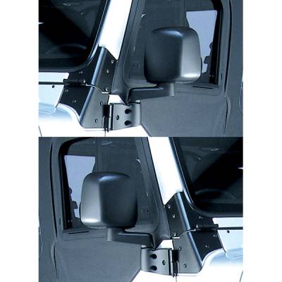 Omix - Omix 11002.09 Door Mirror Kit Black 87-06 Jeep Wrangler YJ/TJ