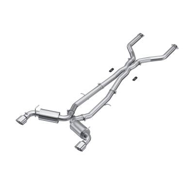 MBRP Exhaust - MBRP Exhaust S4404304 T304 3" Cat-Back Dual Rear Exit for 17-22 Infiniti Q60 3.0