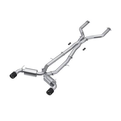 MBRP Exhaust - MBRP Exhaust S44043CF T304 3" Cat-Back Dual Rear Exit for 17-22 Infiniti Q60 3.0