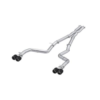 MBRP Exhaust - MBRP Exhaust S71163CF T304 3" CatBack Dual Exit w/o Muffler for 15-23 Challenger