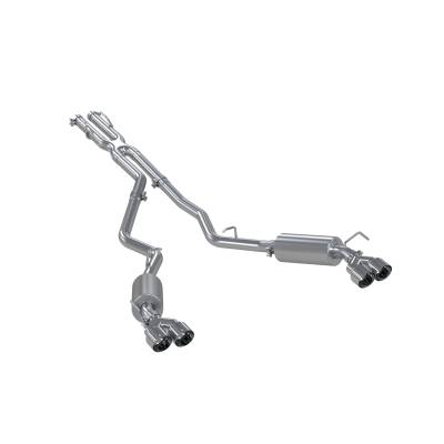MBRP Exhaust - MBRP Exhaust S5205AL AL 2.5" CatBack Dual Rear Exit w/Muffler 20-26 Ford/Lincoln