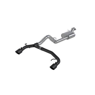 MBRP Exhaust - MBRP Exhaust S5241BLK Blk 3" Cat-Back 2.5" Dual Rear Exit 21-26 Ford Bronco