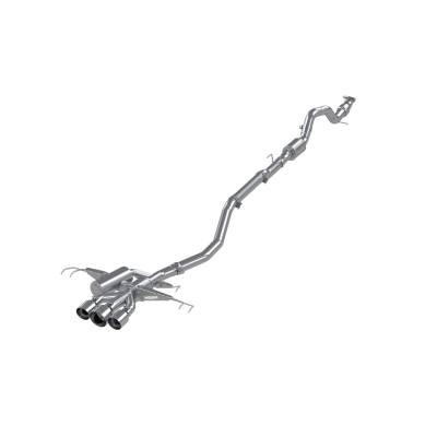 MBRP Exhaust - MBRP Exhaust S4901304 T304 3" Cat-Back Triple Centre Exit 17-21 Civic Type R