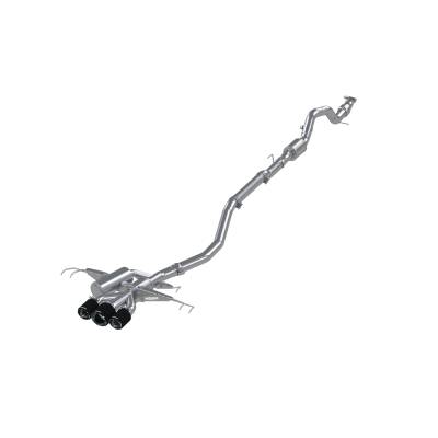 MBRP Exhaust - MBRP Exhaust S49013CF T304 3" Cat-Back Triple Centre Exit 17-21 Civic Type R