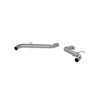 MBRP Exhaust - MBRP S5239304 T304 2.5" AxleBack Street Dual Rear Exit Exhaust for 19-24 Edge ST