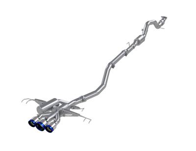 MBRP Exhaust - MBRP Exhaust S49013BE T304 3" Cat-Back Triple Centre Exit 17-21 Civic Type R