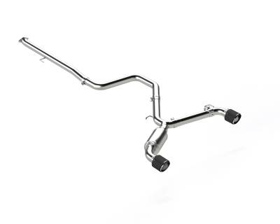 MBRP Exhaust - MBRP Exhaust S47073CF T304 3" Cat-Back Dual RR Exit CF Tips for 19-22 Veloster N