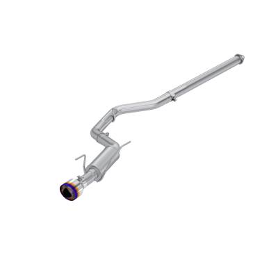 MBRP Exhaust - MBRP Exhaust S48093BE T304 3" Cat-Back Single Rear Exit w/Muffler for 22-26 WRX