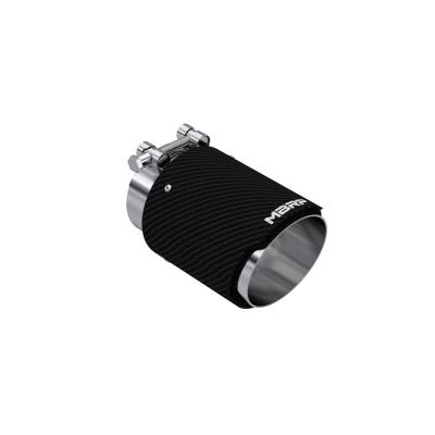 MBRP Exhaust - MBRP Exhaust T5188CF 3" Inlet Carbon Fiber Dual Wall Angle Cut 4" Outlet Tip