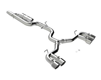 MBRP Exhaust - MBRP Exhaust S4612304 T304 3" Cat-Back Rear Valve w/o Exhaust for 22-26 Golf R