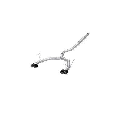 MBRP Exhaust - MBRP Exhaust S48083CF T304 3" Cat-Back Dual Split Exit w/o Muffler for 22-26 WRX