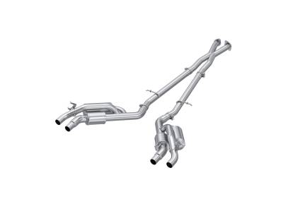 MBRP Exhaust - MBRP Exhaust S4708304 T304 2.5" CatBack Dual Split Rear Outlet for 22-24 Stinger