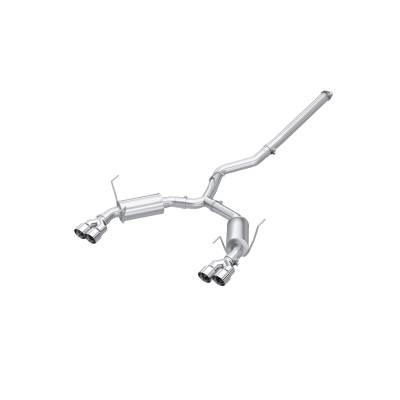 MBRP Exhaust - MBRP Exhaust S4807304 T304 3" Cat-Back Dual Split Exit w/Muffler for 22-26 WRX
