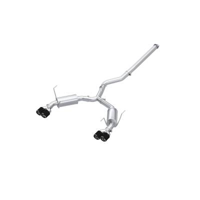 MBRP Exhaust - MBRP Exhaust S48073CF T304 3" Cat-Back Dual Split Exit w/Muffler for 22-26 WRX