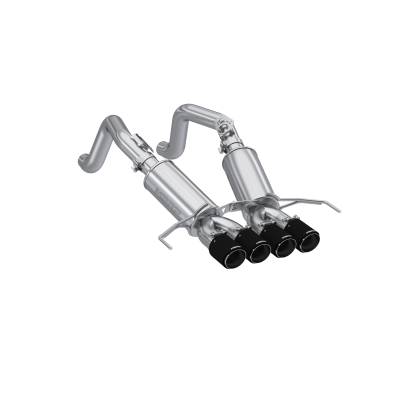 MBRP Exhaust - MBRP Exhaust S70303CF T304 3" Axle-Back Dual Rear Exit w/Muffler 14-19 Corvette