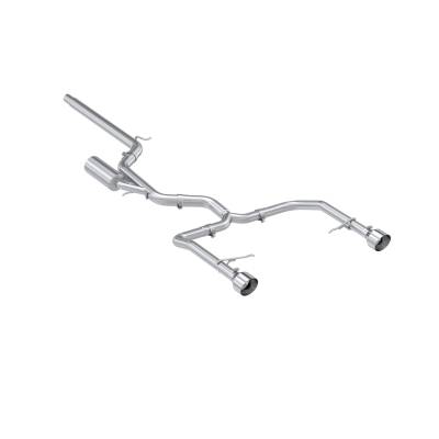 MBRP Exhaust - MBRP Exhaust S4615304 T304 3" Cat-Back 2.5" Dual Split Rear for 22-26 Jetta GLI