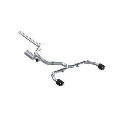 MBRP Exhaust - MBRP Exhaust S46173CF T304 3" Cat-Back 2.5" Dual CF Tips for 22-26 Golf GTI MK8