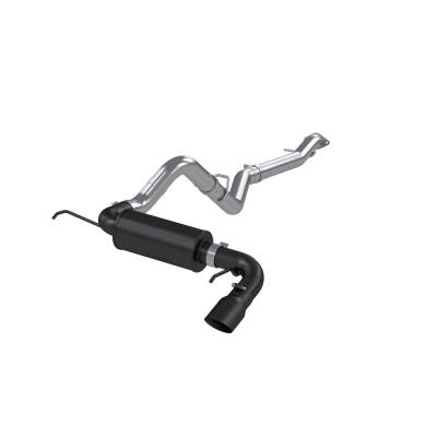 MBRP Exhaust - MBRP Exhaust S5235BLK Blk 3" Cat-Back Single Rear Exit for 21-26 Ford Bronco