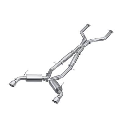 MBRP Exhaust - MBRP Exhaust S4405304 T304 3" Cat-Back Dual Rear Exit for 16-24 Infiniti Q50 3.0