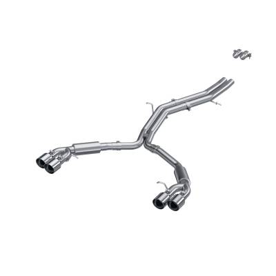 MBRP Exhaust - MBRP Exhaust S4607304 T304 2.5" Resonator Back Dual Rear Exit for 18-25 S4/S5
