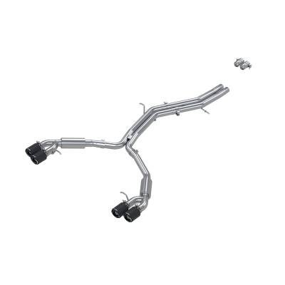 MBRP Exhaust - MBRP Exhaust S46073CF T304 2.5" Resonator Back Dual Exhaust CF for 18-25 S4/S5
