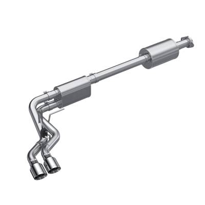MBRP Exhaust - MBRP Exhaust S5219304 T304 3" Cat-Back 2.5" Dual Pre-Axle w/Muffler 21-26 F150