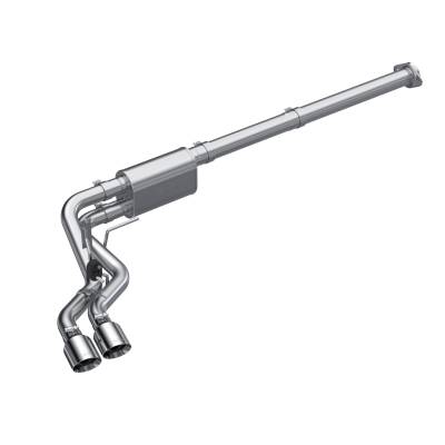 MBRP Exhaust - MBRP Exhaust S5217304 T304 3" Cat-Back 2.5" Dual Pre-Axle w/Muffler 21-26 F150