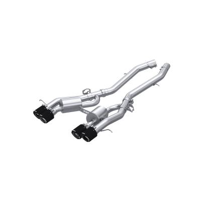 MBRP Exhaust - MBRP Exhaust S45033CF T304 3" Axle-Back Quad Rear Exit for 21-26 BMW M4/M3