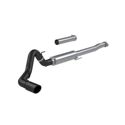 MBRP Exhaust - MBRP Exhaust S5209BLK Black 4" Cat-Back Single Side Exit 21-26 Ford F150