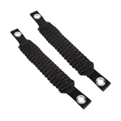 Rugged Ridge - Rugged Ridge 13305.82 Paracord A-Pillar/Seat Mounted Black Grab Handles