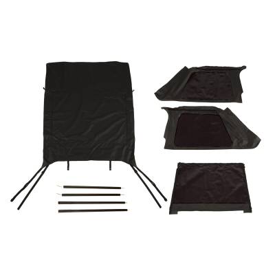 Rugged Ridge - Rugged Ridge 13790.34 Montana SoftTop Bowless Blk Diamond 04-06 Jeep Wrangler LJ
