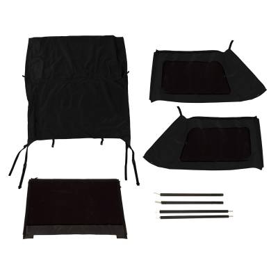 Rugged Ridge - Rugged Ridge 13790.39 Montana Soft Top Bowless Blk Dia for 07-18 Wrangler JK 2DR