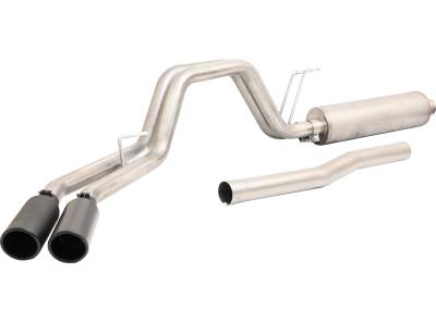 Gibson Performance Exhaust - Gibson Performance 69134B Black Elite Cat-Back Dual Sport Exhaust System