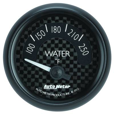 AutoMeter - AutoMeter 8037 GT Series Electric Water Temperature Gauge 100-250-DEG F 2-1/16"