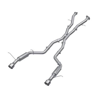 MBRP Exhaust - MBRP Exhaust S5105AL AL 3" Cat-Back Dual Rear Exit for 18-26 Durango SRT Hellcat