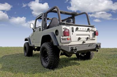 Rugged Ridge - Rugged Ridge 11546.1 XHD Bumper Rear 76-06 Jeep CJ/Wrangler YJ/TJ
