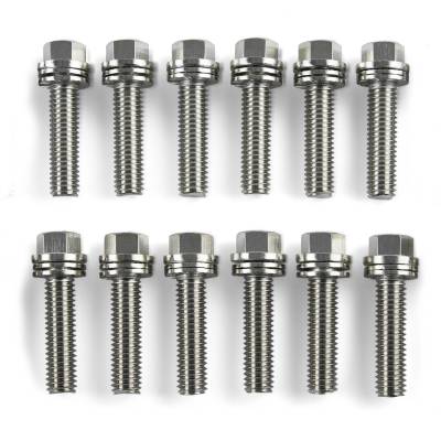 Proform - Proform 66755 Wedge-Locking Header Bolts Hex Head M8x1.18 1" LS Nickel Plt 12Pc