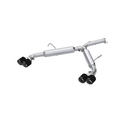 MBRP Exhaust - MBRP Exhaust S47113CF T304 2.5" Axle-Back Dual CF Rear Exit for 22-24 Forte GT