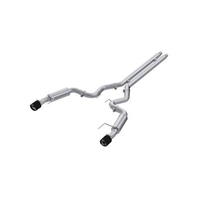 MBRP Exhaust - MBRP Exhaust S72533CF 3" Cat-Back Dual Split Rear Exit Race Version CF Tips