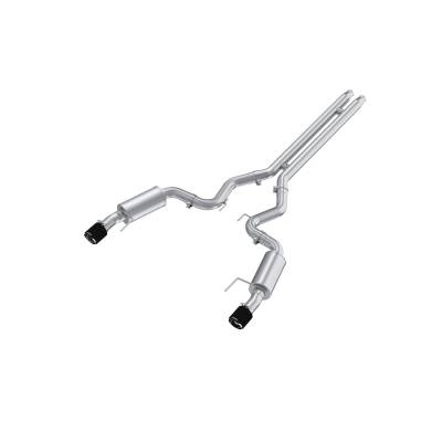 MBRP Exhaust - MBRP Exhaust S72513CF T304 3" Cat-Back Dual Exit w/Muffler 24-26 Mustang GT S650