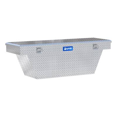 UWS - Bright Aluminum 63" Deep Angled Crossover Truck Tool Box LTL Shipping Only