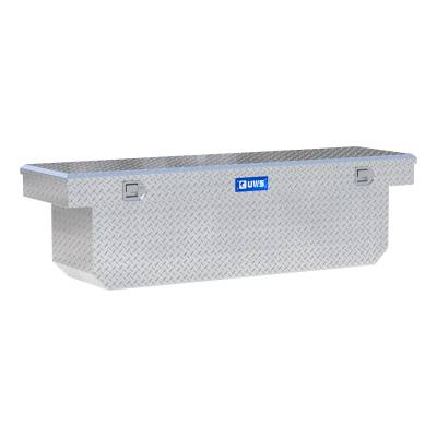 UWS - UWS TBSD-72-A Bright Aluminum 72" Deep Angled Crossover Truck Tool Box