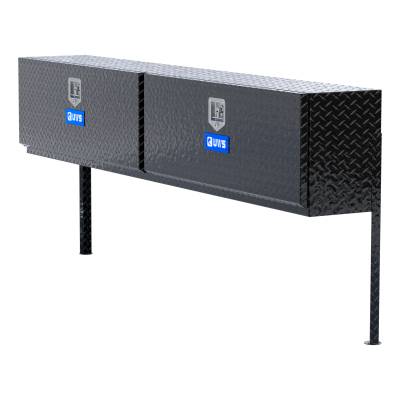 UWS - UWS TBTS-90-BLK Gloss Black Aluminum 90" Double-Door Topside Truck Tool Box