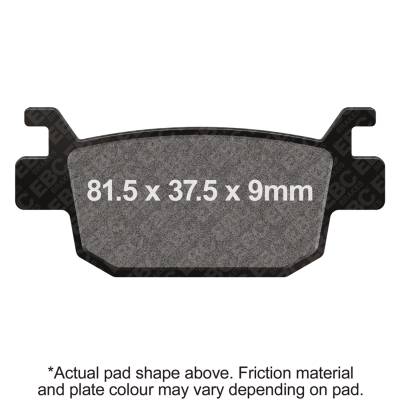 EBC Motorcycle Brakes - EBC Motorcycle Brakes SFA415 SFA Series Scooter Organic Pads